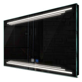 Specchio LED Rettangolare | Pulsanti touch | Funzione anti-appannamento | Luce bianca neutra - Reyze Serie Salono Modello 7